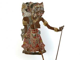 Wayang kulit figure, representing Batari Durga