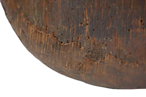 Detail of a small guitar-like instrument